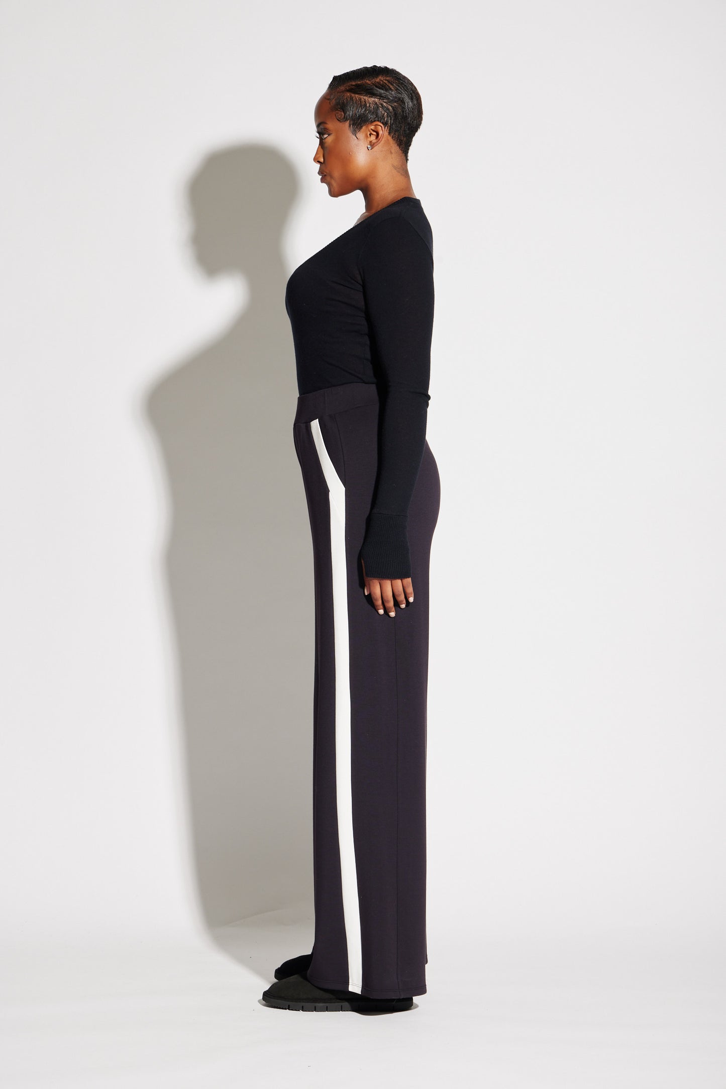 Striped Track Pant White/Black