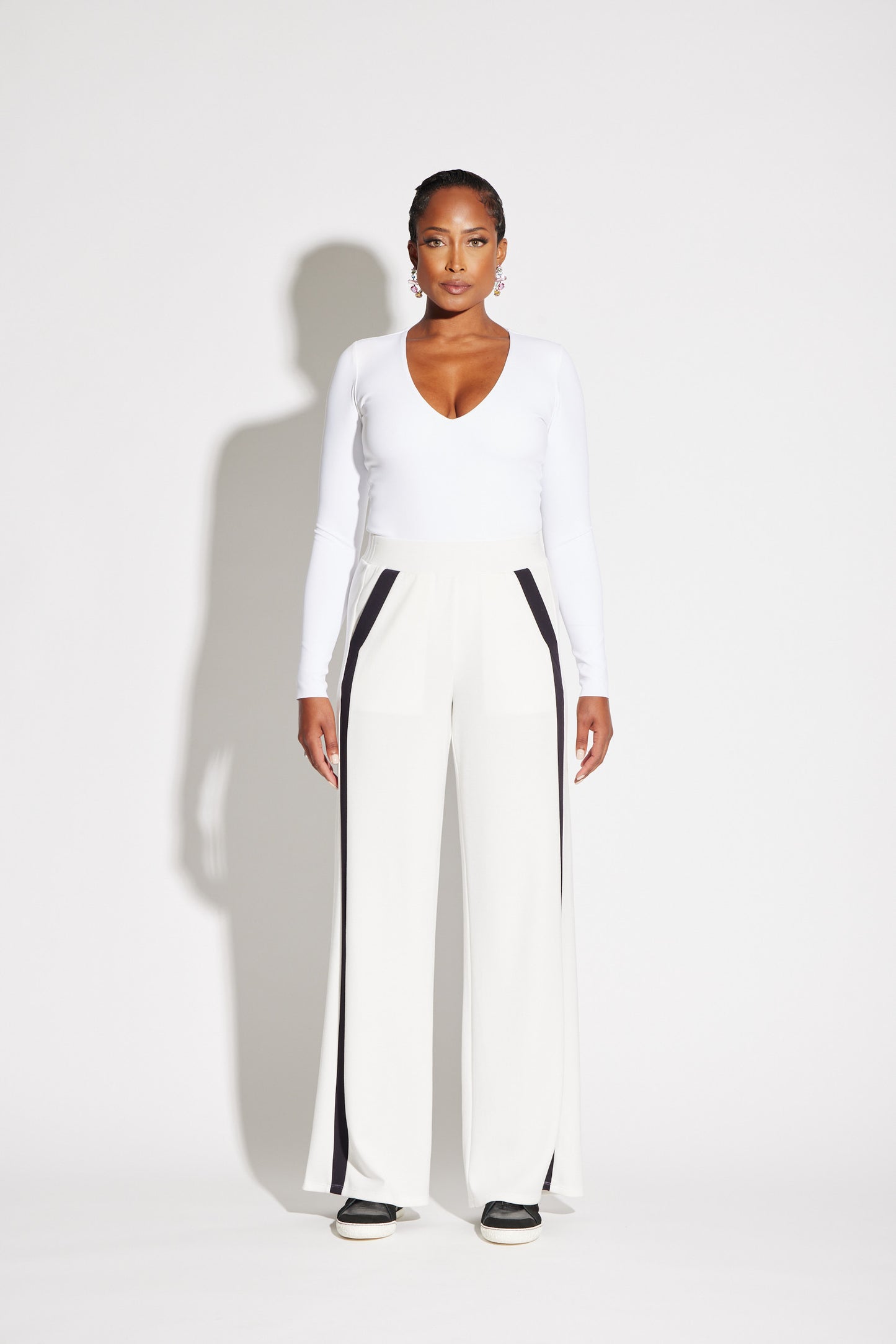 Striped Track Pant White/Black