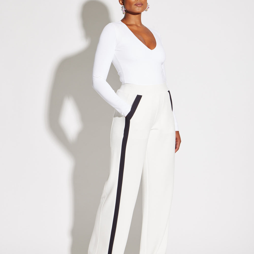 Striped Track Pant White/Black