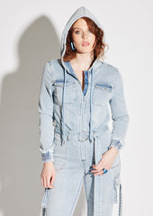 Terry Denim Jumpsuit