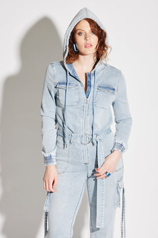 Terry Denim Jumpsuit