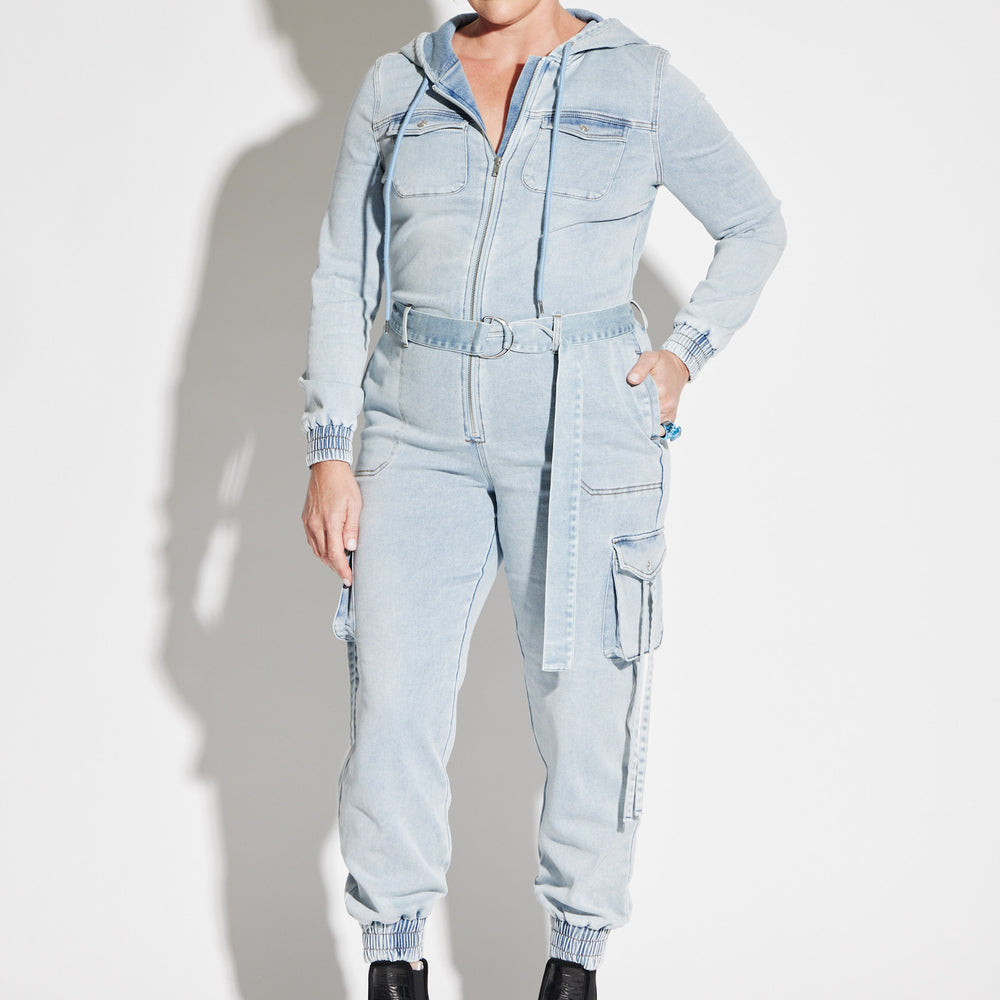 
                  
                    Terry Denim Jumpsuit
                  
                