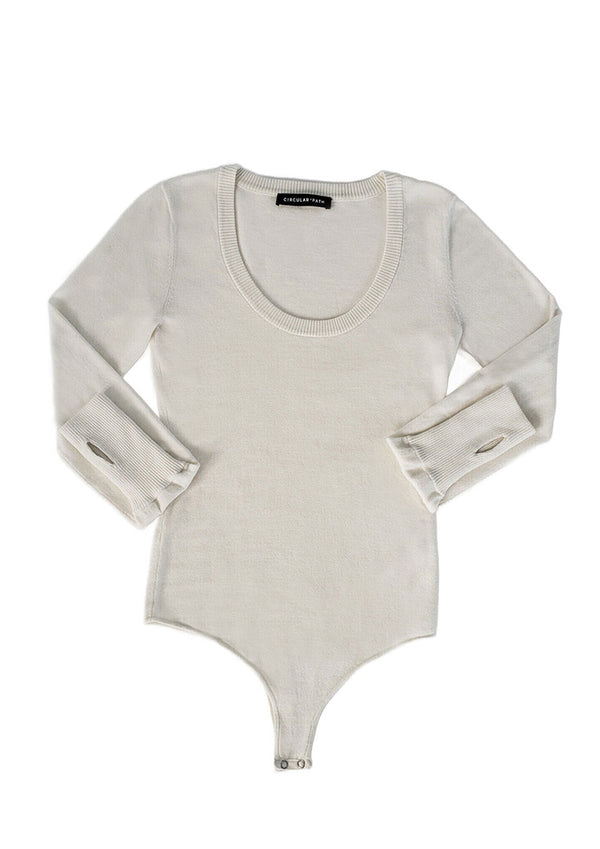 U Neck Bodysuit Long Sleeve