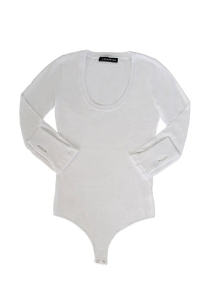 U Neck Bodysuit Long Sleeve