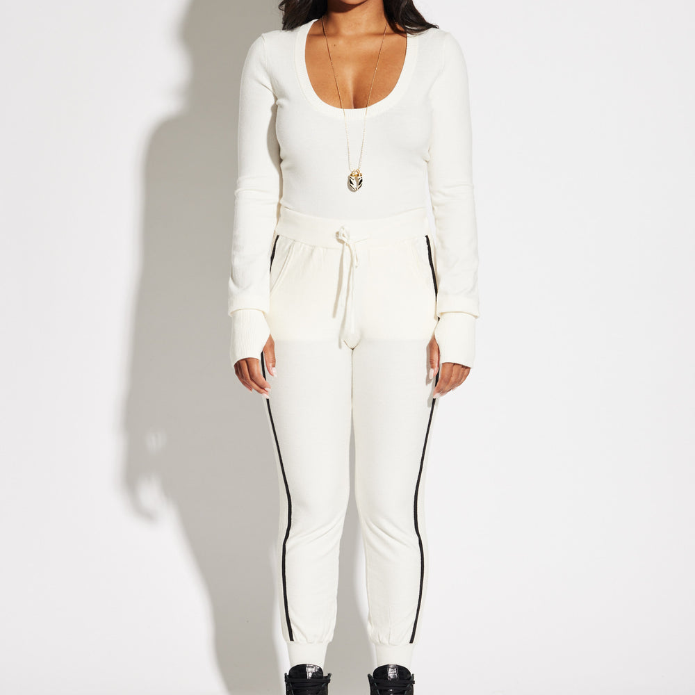 U Neck Long Sleeve Bodysuit
