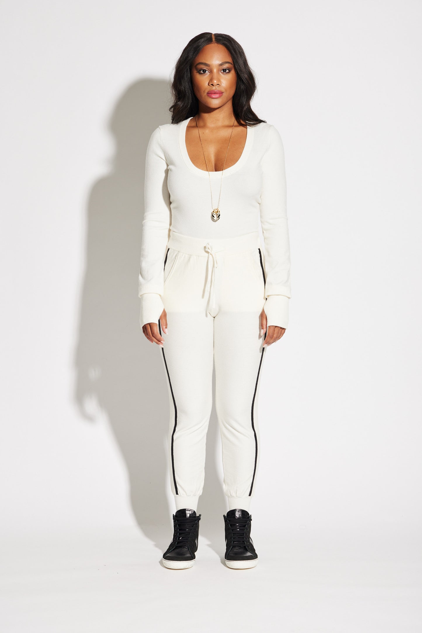 U Neck Long Sleeve Bodysuit