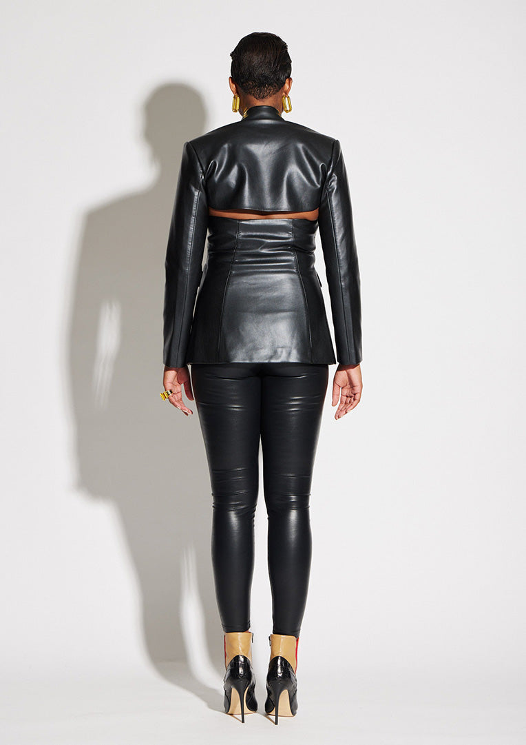 Vegan Leather Legging