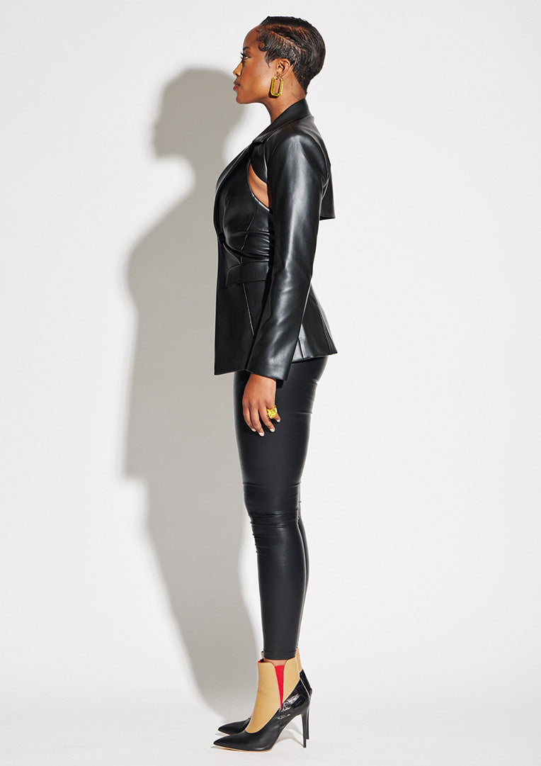 Vegan Leather Legging