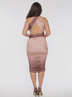 Midi Multi-Tie Bodycon Dress