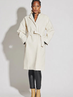 Vegan Leather Coat