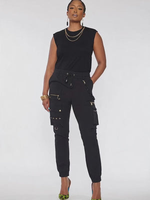Sleeveless Round Neck Necklace T-Shirt